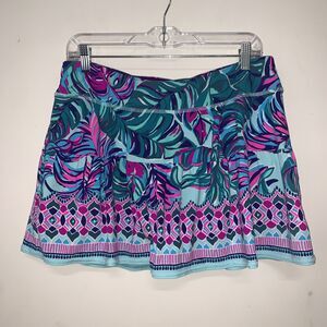 LILLY PULITZER Luxletic Women’s Large Gardenia-Tropical Pickleball Preppy Tennis